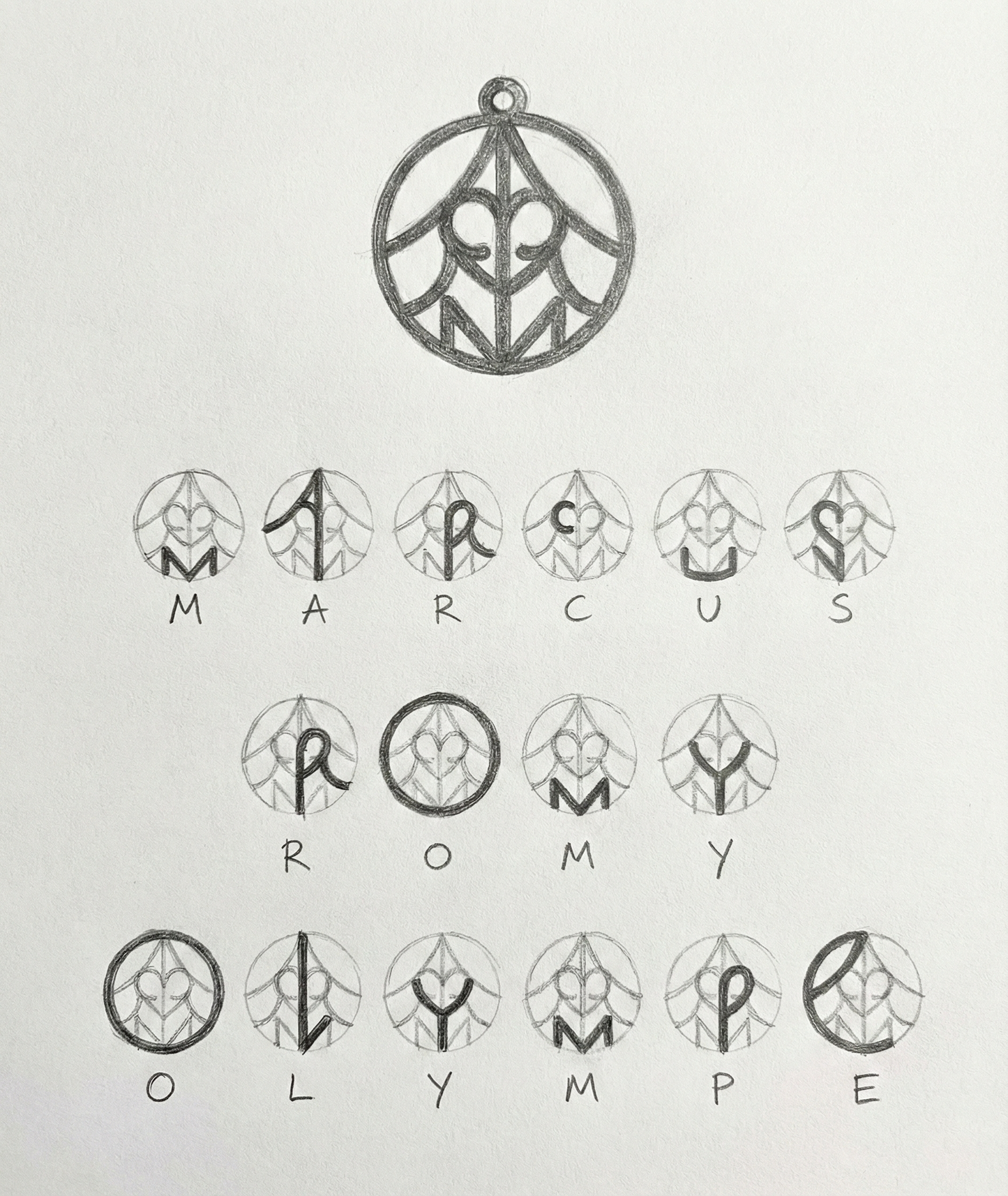 Portachiavi Monogramma su misura